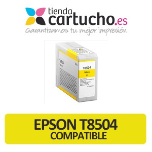 Cartucho de tinta epson T8504 amarillo compatible PERTENENCIENTE A LA REFERENCIA Encre Epson T8501/2/3/4/5/6/7/8/9