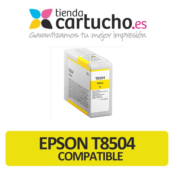 Cartouche d'encre Epson T8504 jaune compatible Cartouche d'encre Epson T8504 jaune compatible