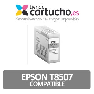 Cartucho de tinta epson T8507 negro light compatible PERTENENCIENTE A LA REFERENCIA Encre Epson T8501/2/3/4/5/6/7/8/9