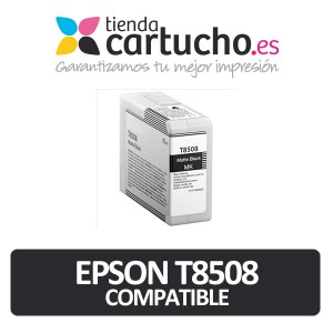 Cartucho de tinta epson T8508 negro mate compatible PERTENENCIENTE A LA REFERENCIA Encre Epson T8501/2/3/4/5/6/7/8/9
