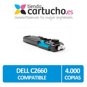 Toner Cyan Dell C2660DN/C2665DNF Compatible (593-BBBT/488NH/TW3NN) PERTENENCIENTE A LA REFERENCIA Cartouches DELL C2660