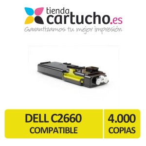 Toner Amarillo Dell C2660DN/C2665DNF Compatible (593-BBBR/2K1VC/YR3W3) PERTENENCIENTE A LA REFERENCIA Cartouches DELL C2660
