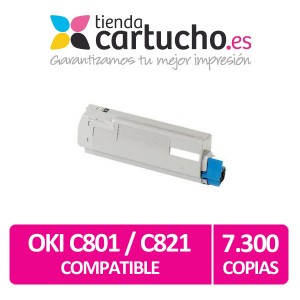 Toner OKI C801 / C821 Compatible Magenta PARA LA IMPRESORA Toner OKI C801
