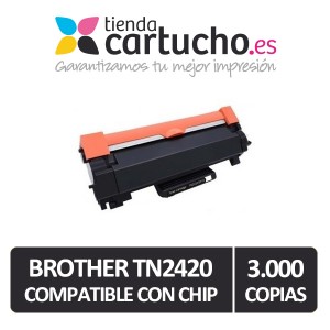 Toner Brother (Con chip) TN2420 Compatible  PARA LA IMPRESORA Toner imprimante Brother HL-L2310D
