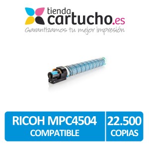 Toner Ricoh MPC4504 Cyan Compatible PARA LA IMPRESORA Cartouches Ricoh Aficio MPC5504 / A / SP