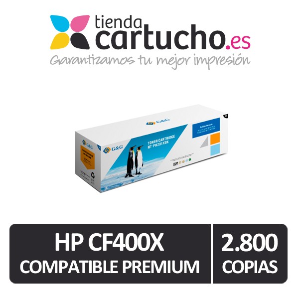 Toner HP CF400X (201X) Compatible Premium Noir Toner HP CF400X (201X) Compatible Premium Noir