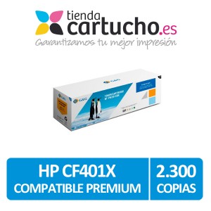 Toner HP CF401X (201X) Compatible Premium Cyan PARA LA IMPRESORA Toner HP Color LaserJet Pro M252n