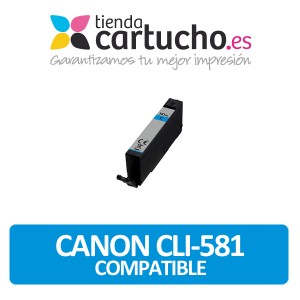 Canon CLI-581 Compatible Cyan PARA LA IMPRESORA Cartouches d'encre Canon Pixma TS6151