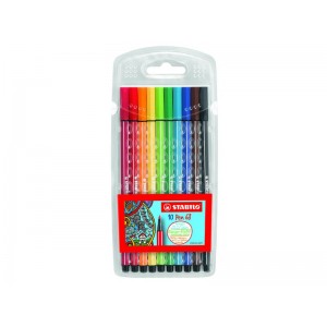 STABILO Estuche 10 rotuladores Pen 68 surtidos