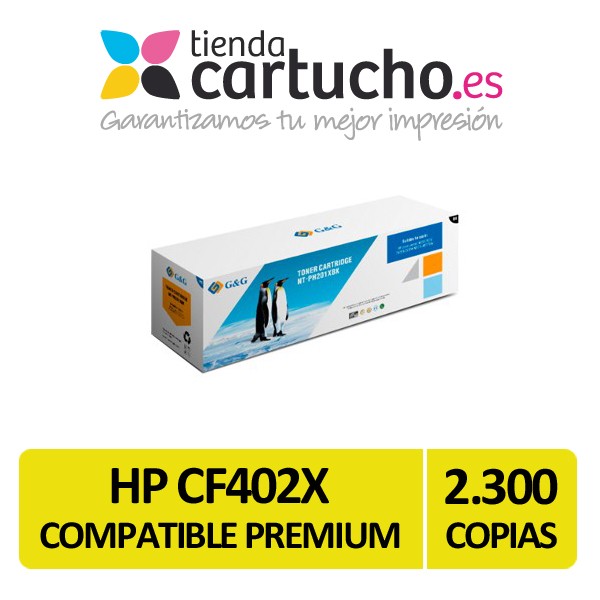 Toner HP CF402X (201X) Compatible Premium Jaune Toner HP CF402X (201X) Compatible Premium Jaune