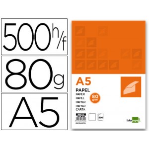 UNIPAPEL PAQUETE DE 500 HOJAS UNIREPRO COPY A5 80 GR