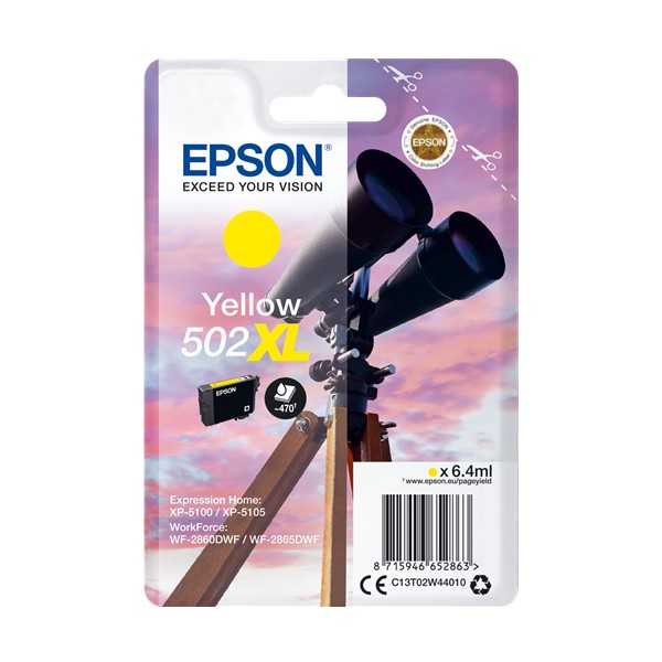 Epson 502XL Jaune Original (C13T02W44010) Epson 502XL Jaune Original (C13T02W44010)
