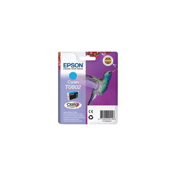 Cartouche Epson T0802 Cyan Original Cartouche Epson T0802 Cyan Original