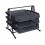 Bandeja sobremesa metalica q-connect kf00823 rejilla negra 3 bandejas movibles 350x278x275 mm KF00823	