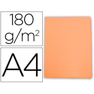 Subcarpeta cartulina gio din a4 naranja pastel 180 g/m2.400040550	