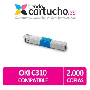 Toner MAGENTA OKI C310 compatible PARA LA IMPRESORA Toner OKI C510DN