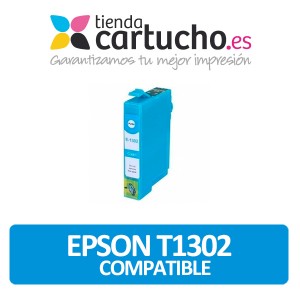CARTUCHO COMPATIBLE EPSON T1302 CYAN PARA LA IMPRESORA Epson WorkForce WF-7015