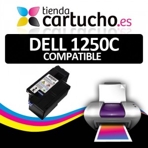 Toner Negro Dell 1250c - 1350cnw - 1355n - 1355cnw de alta capacidad (2000 pag) PERTENENCIENTE A LA REFERENCIA Cartouches DELL 1250/1350/1355