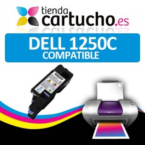 Toner Cyan Dell 1250c - 1350cnw - 1355n - 1355cnw de alta capacidad (2000 pag) PERTENENCIENTE A LA REFERENCIA Cartouches DELL 1250/1350/1355