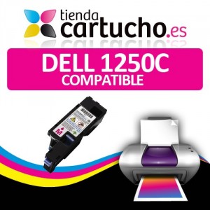 Toner Magenta Dell 1250c - 1350cnw - 1355n - 1355cnw de alta capacidad (2000 pag) PERTENENCIENTE A LA REFERENCIA Cartouches DELL 1250/1350/1355