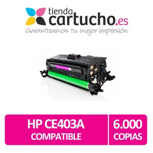 HP Toner MAGENTA Compatible CE403 (507A) para impresoras HP Laserjet Enterprise 500color M551/M551N/M551DN/M551XH PERTENENCIENTE A LA REFERENCIA Toner HP 507A / 507X