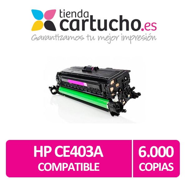 Toner MAGENTA Compatible HP CE403 (507A) pour imprimantes HP Laserjet Enterprise 500color M551/M551N/M551DN/M551XH Toner MAGENTA Compatible HP CE403 (507A) pour imprimantes HP Laserjet Enterprise 500color M551/M551N/M551DN/M551XH