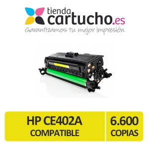 HP Toner AMARILLO Compatible CE402 (507A) para impresoras HP Laserjet Enterprise 500color M551/M551N/M551DN/M551XH PERTENENCIENTE A LA REFERENCIA Toner HP 507A / 507X