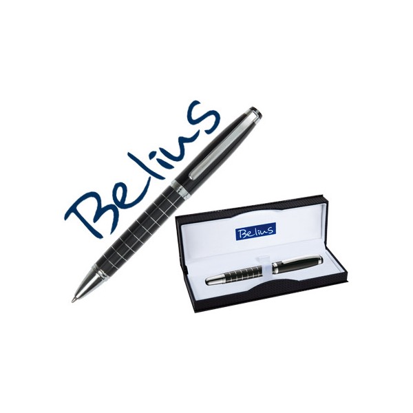 Boligrafo belius chester con capuchon lacado negro en estuche. Boligrafo belius chester con capuchon lacado negro en estuche.