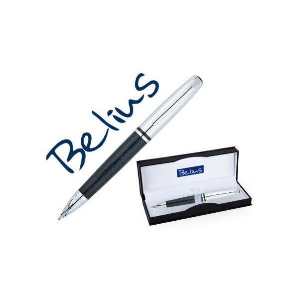 Boligrafo belius valencia piel negro y adornos lacados en estuche. Boligrafo belius valencia piel negro y adornos lacados en estuche.
