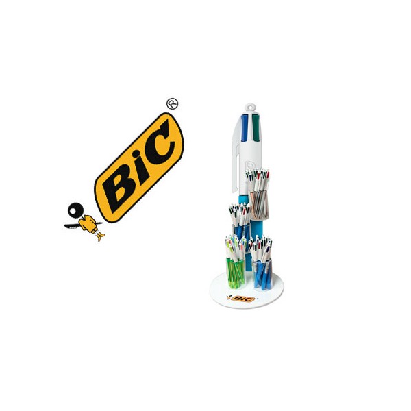 Boligrafo bic cuatro colores expositor de 48 unidades surtidas promo regalo 100 bic cristal azul. Boligrafo bic cuatro colores expositor de 48 unidades surtidas promo regalo 100 bic cristal azul.
