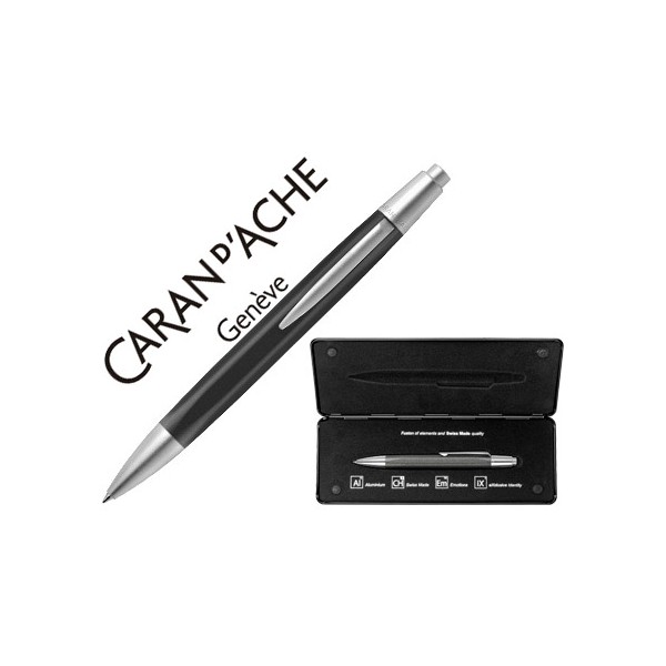 Boligrafo caran d'ache alchemix cuerpo caucho adornos cromados brillantes con estuche punta media. Boligrafo caran d'ache alchemix cuerpo caucho adornos cromados brillantes con estuche punta media.