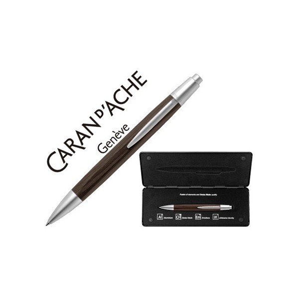Boligrafo caran d'ache alchemix cuerpo madera wenge adornos cromados brillante con estuche punta media. Boligrafo caran d'ache alchemix cuerpo madera wenge adornos cromados brillante con estuche punta media.