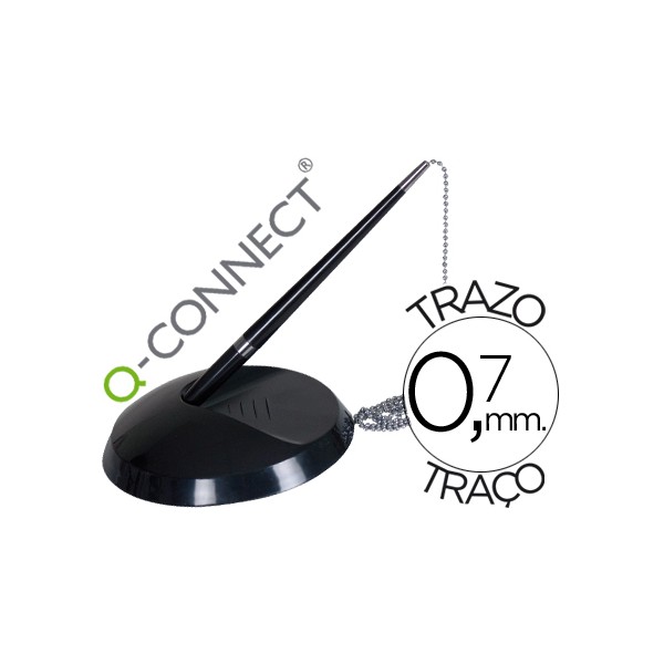 Boligrafo extensible q-connect -con soporte adherente. Boligrafo extensible q-connect -con soporte adherente.