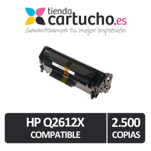 Toner HP Q2612X compatible, para impresoras HP LaserJet 1010, 3020 All-In-One, serie M1319F, M1005 PERTENENCIENTE A LA REFERENCIA Canon FX10