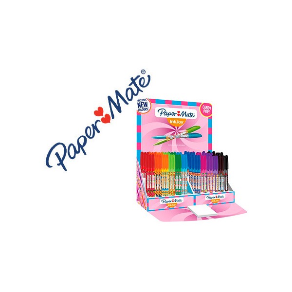 Boligrafo paper mate inkjoy 100 candy pop expositor de 150 unidades colores surtidos. Boligrafo paper mate inkjoy 100 candy pop expositor de 150 unidades colores surtidos.