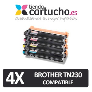 PACK 4 TONER COMPATIBLES BROTHER TN230 (ELIJA COLORES) PARA LA IMPRESORA Toner imprimante Brother DCP-9010