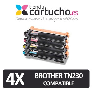 PACK 4 TONER COMPATIBLES BROTHER TN230 (ELIJA COLORES) PARA LA IMPRESORA Toner imprimante Brother MFC-9320CW