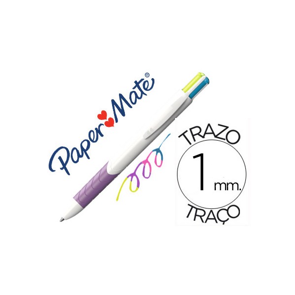 Boligrafo paper mate inkjoy quatro colores fantasia. Boligrafo paper mate inkjoy quatro colores fantasia.