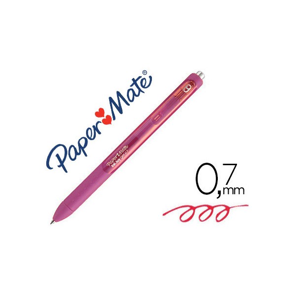 Boligrafo paper mate inkjoy retractil gel pen trazo 0,7 mm cereza. Boligrafo paper mate inkjoy retractil gel pen trazo 0,7 mm cereza.