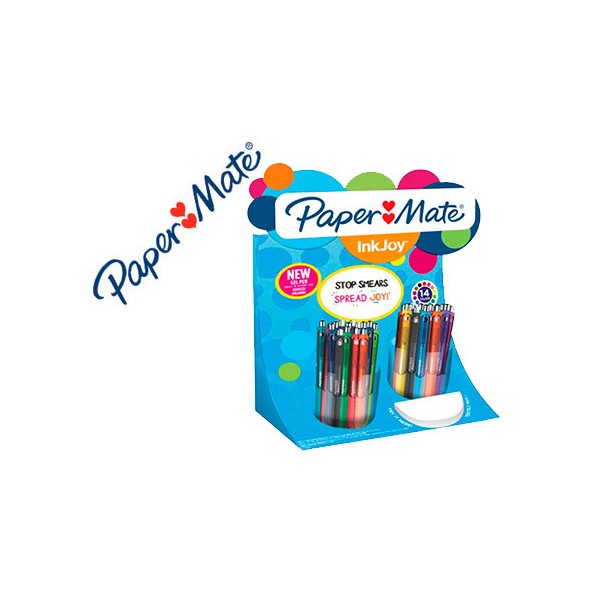Boligrafo paper mate inkjoy retractil gel pen trazo 0,7 mm expositor de 60 unidades colores surtidos. Boligrafo paper mate inkjoy retractil gel pen trazo 0,7 mm expositor de 60 unidades colores surtidos.