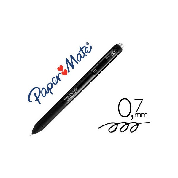 Boligrafo paper mate inkjoy retractil gel pen trazo 0,7 mm negro. Boligrafo paper mate inkjoy retractil gel pen trazo 0,7 mm negro.