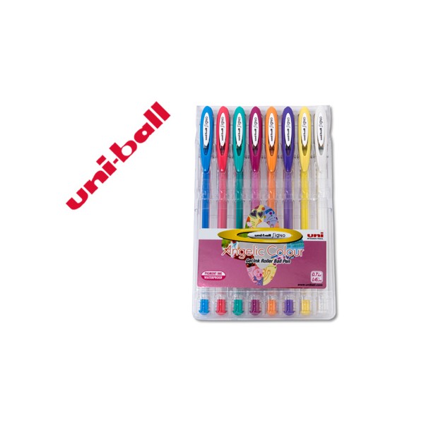 Boligrafo uni ball um-120 signo 0,7 mm tinta gel estuche de 8 colores pastel. Boligrafo uni ball um-120 signo 0,7 mm tinta gel estuche de 8 colores pastel.