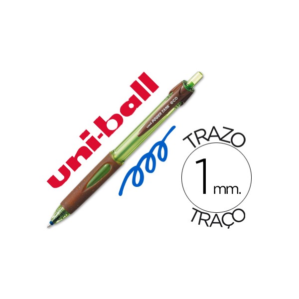 Boligrafo uni power tank eco retractil 1,0mm azul. Boligrafo uni power tank eco retractil 1,0mm azul.