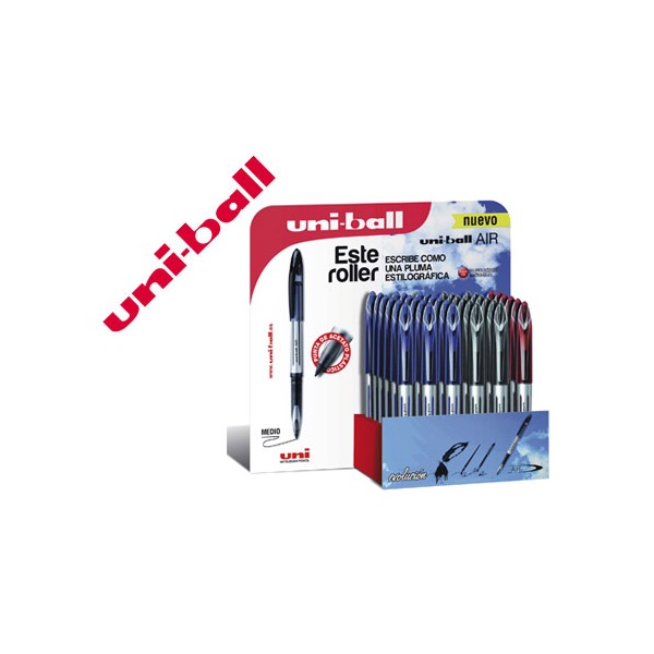 Boligrafo uni-ball roller air uba-188-l 0,7 mm tinta liquida 3d expositor de 36 unidades. Boligrafo uni-ball roller air uba-188-l 0,7 mm tinta liquida 3d expositor de 36 unidades.
