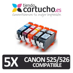 PACK 5 CANON PGI-525 CLI-526 (ELIJA COLORES) CARTUCHOS COMPATIBLES CANON PGI-525 CLI-526 PARA LA IMPRESORA Cartouches d'encre Canon Pixma MG8150