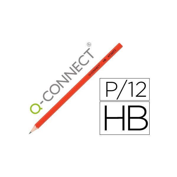Lapices de grafito q-connect hexagonal sin goma n.2 hb. Lapices de grafito q-connect hexagonal sin goma n.2 hb.