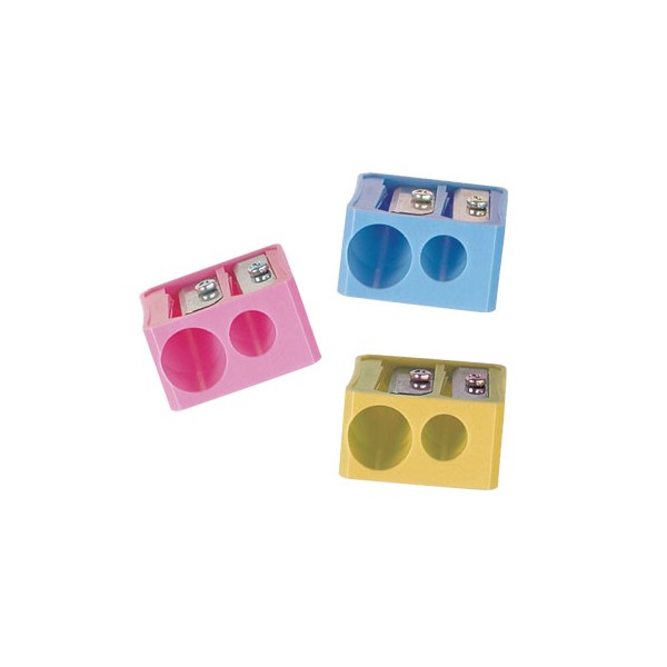 Sacapuntas m+r 332 plastico rectangular 2 usos colores surtidos. Sacapuntas m+r 332 plastico rectangular 2 usos colores surtidos.