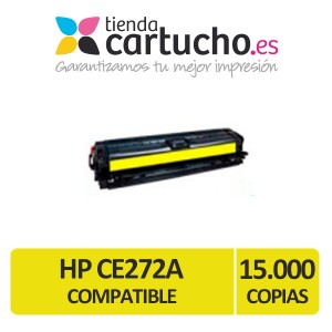HP toner AMARILLO CE272A (650A) compatible para impresoras HP Color Laserjet CP5520 / CP5525 / CP5525N / CP5525DN / CP5525XH PERTENENCIENTE A LA REFERENCIA Toner HP 650A