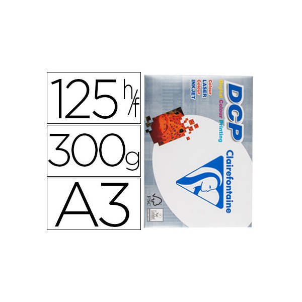 Papel fotocopiadora clairefontaine din a3 300 gramos paquete de 125 hojas. Papel fotocopiadora clairefontaine din a3 300 gramos paquete de 125 hojas.