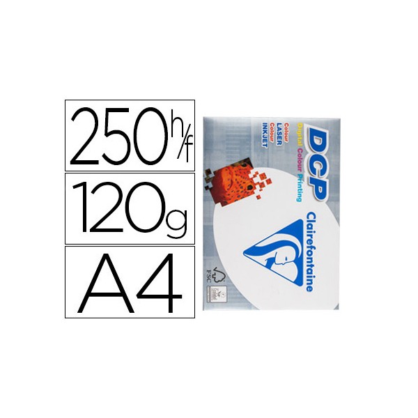 Papel fotocopiadora clairefontaine din a4 120 gramos paquete de 250 hojas. Papel fotocopiadora clairefontaine din a4 120 gramos paquete de 250 hojas.